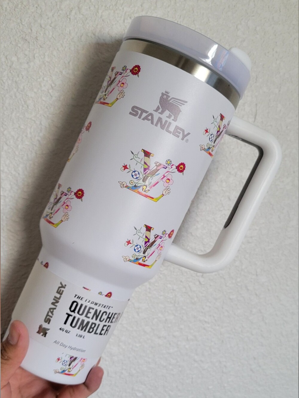 Stanley Quencher Tumbler - White Floral